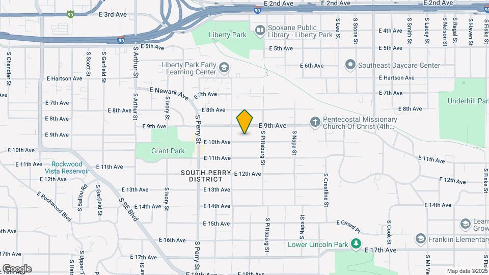 1623 E 10th Ave Map and Location Details