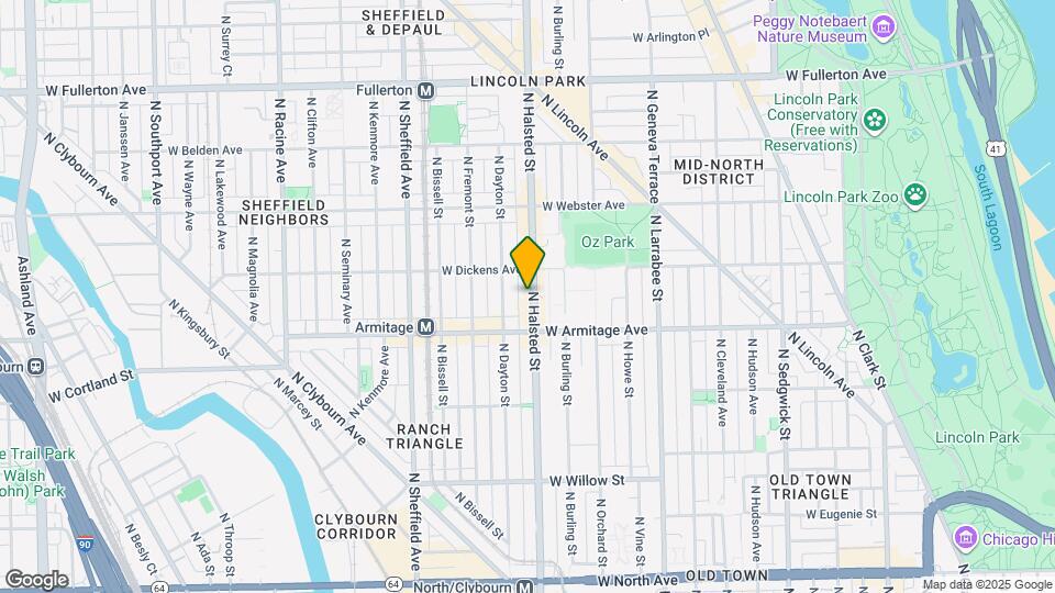 2034 N Halsted St, Unit 2 Mapa y Detalles de la Ubicación