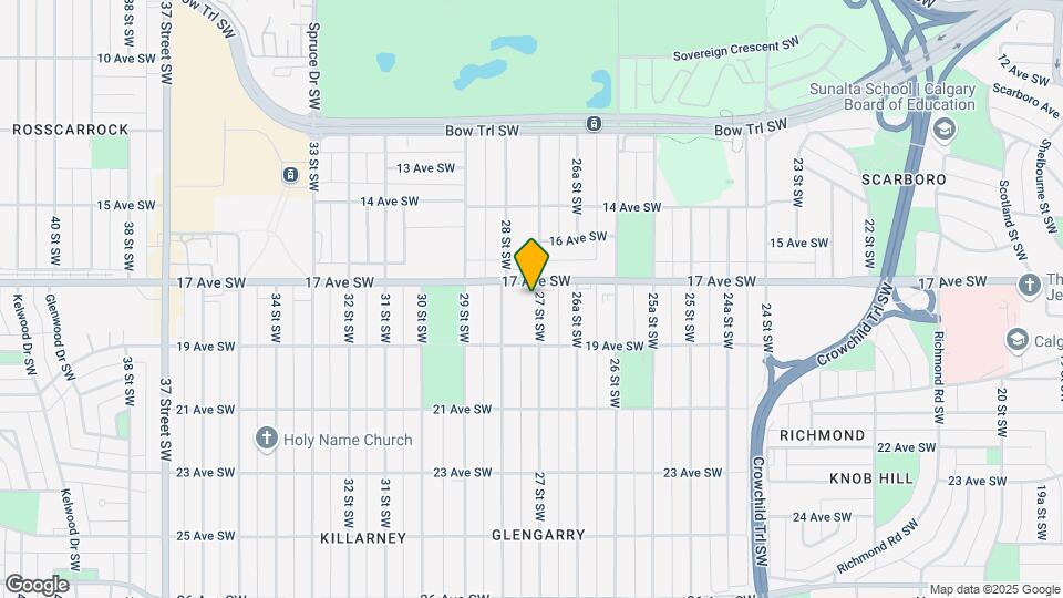 1911 27 St SW Map and Location Details