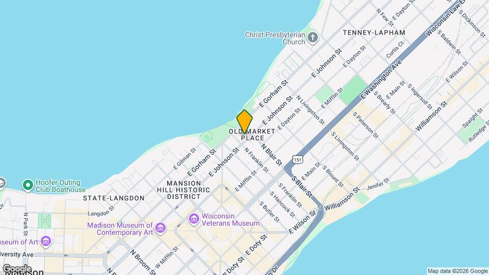 512 E Johnson St, Unit #2 Mapa y Detalles de la Ubicación