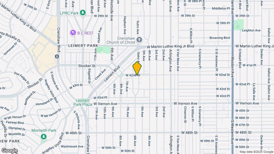4203 Sutro Ave Map and Location Details