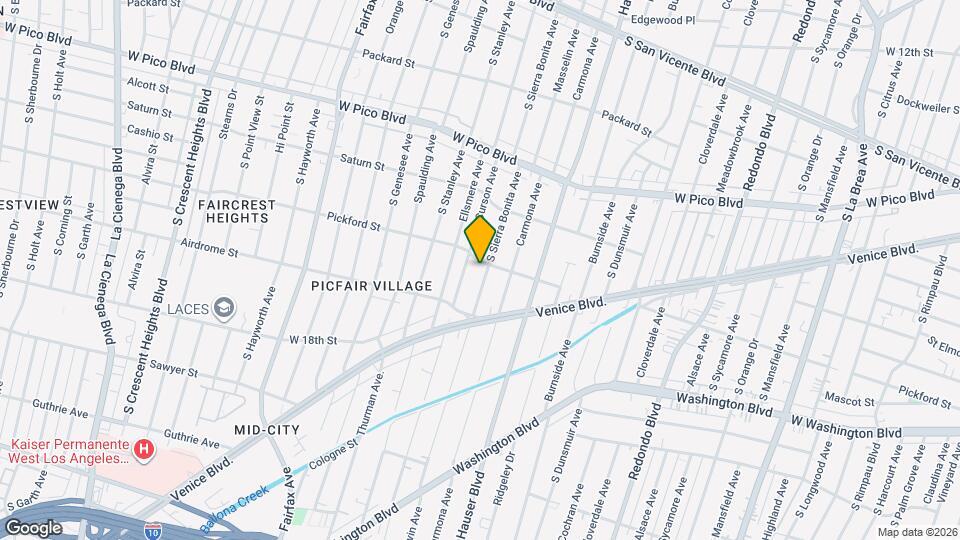 1609 1/2 S Sierra Bonita Ave, Unit 1609 1.2 Map and Location Details