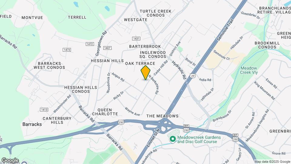 1706 Cedar Hill Rd Map and Location Details