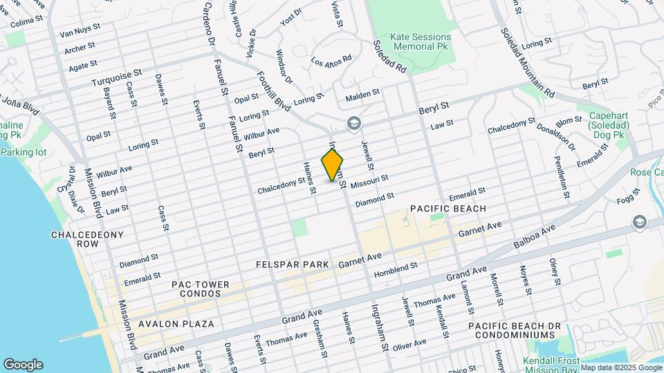 1552 Missouri St Map and Location Details