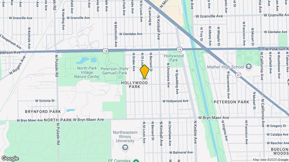 5819 N Saint Louis Ave, Unit 1R Map and Location Details