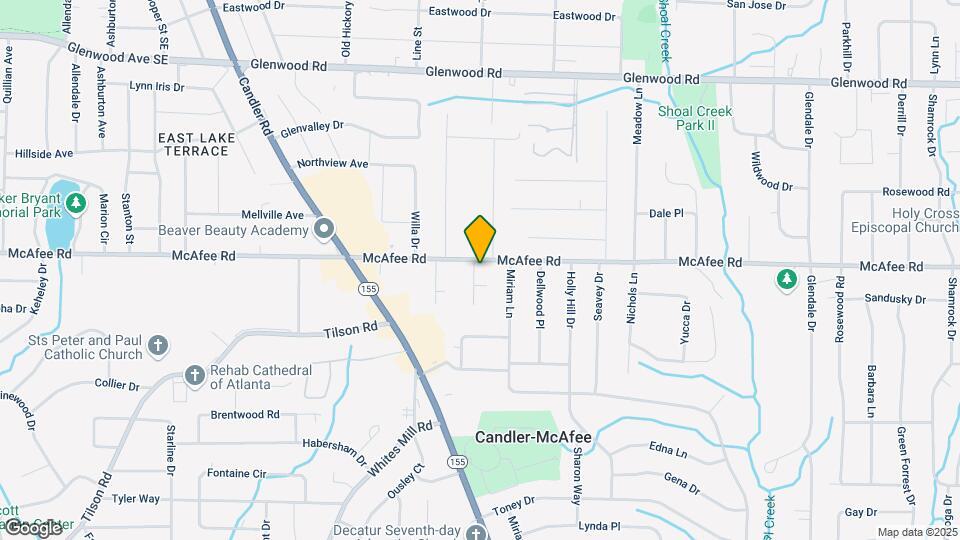 2745 McAfee Rd Map and Location Details