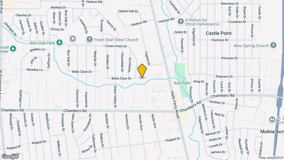 2036 Bella Clare Dr Map and Location Details