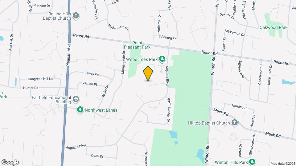 2050 Woodtrail Dr Mapa y Detalles de la Ubicación