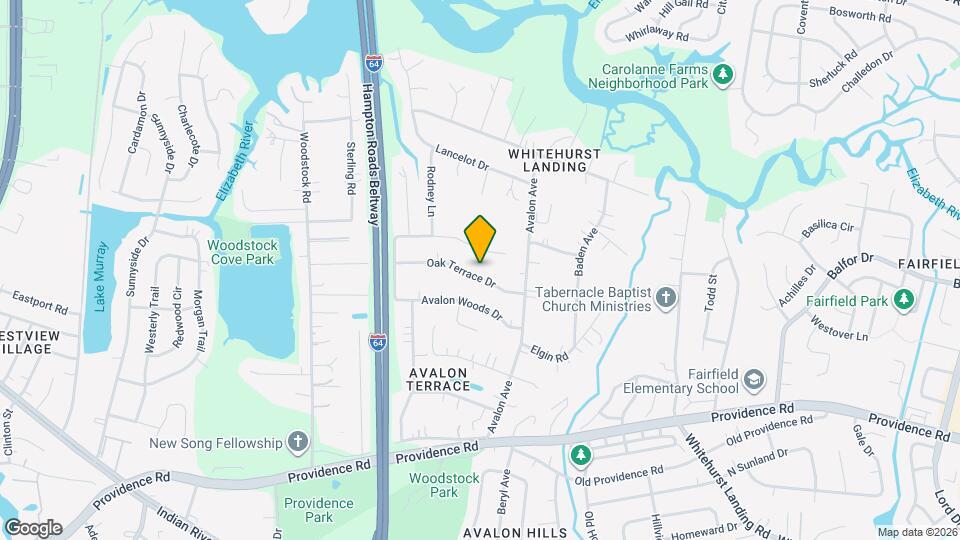 5712 Oak Terrace Dr Mapa y Detalles de la Ubicación