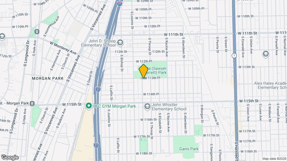 11341 S Ada St Mapa y Detalles de la Ubicación