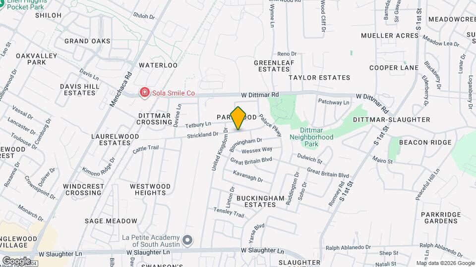 1125 Strickland Dr Map and Location Details