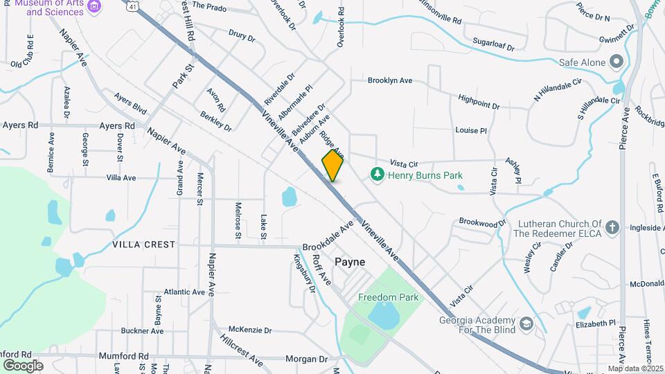 3373 Vineville Ave Map and Location Details
