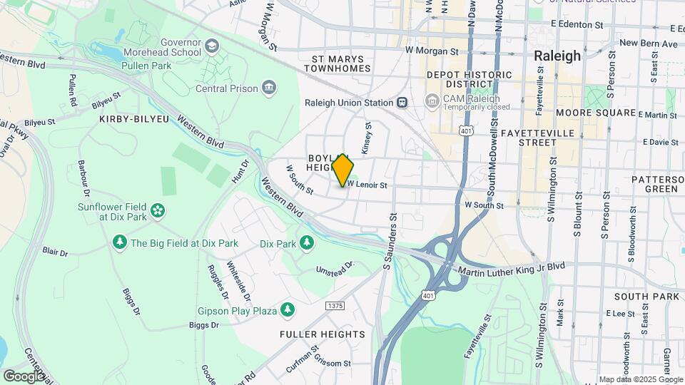 608 S Boylan Ave Map and Location Details