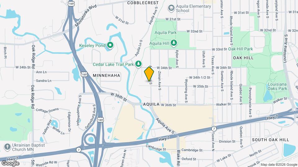 8700 W 35th St Map and Location Details