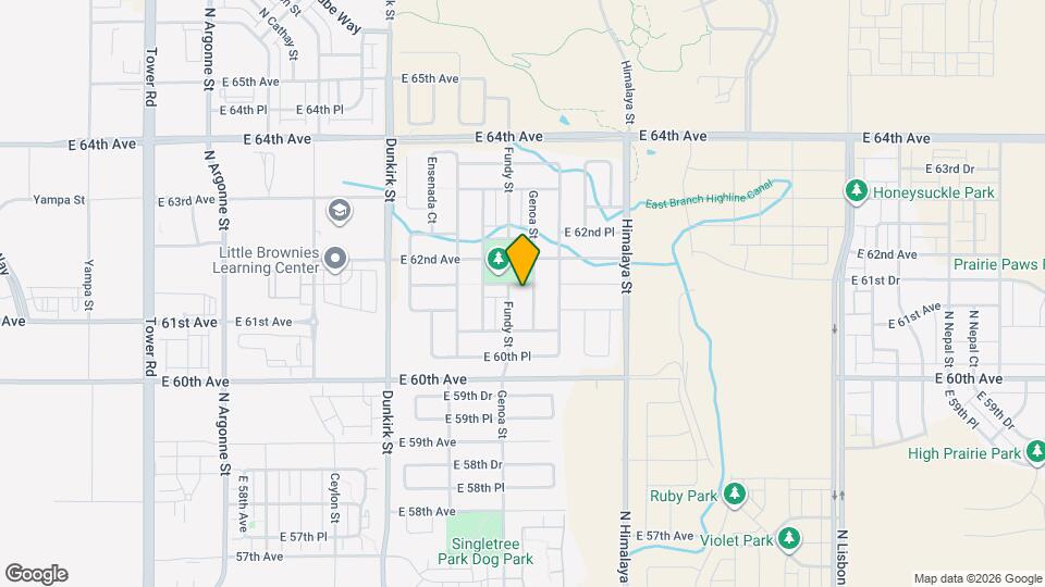 19760 E 61st Dr Map and Location Details