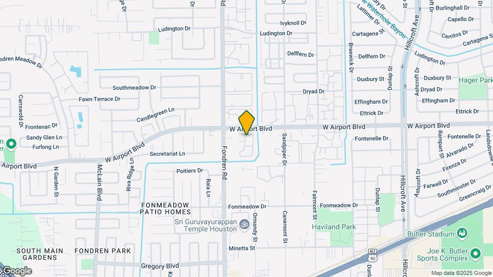 6633 W Airport Blvd Mapa y Detalles de la Ubicación