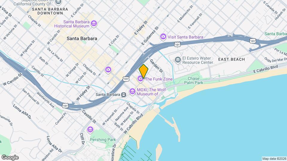 116 E Yanonali St-Unit -B Map and Location Details