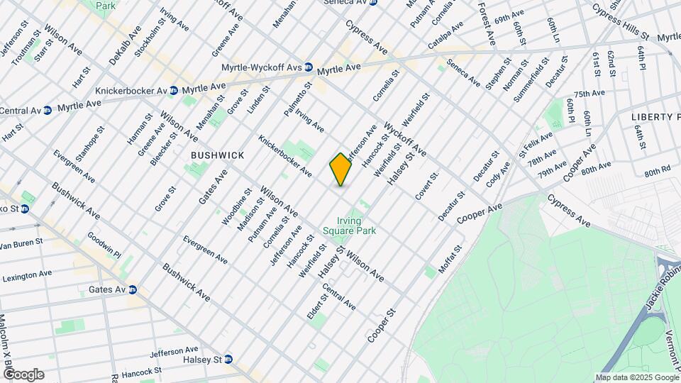 733 Knickerbocker Ave Mapa y Detalles de la Ubicación