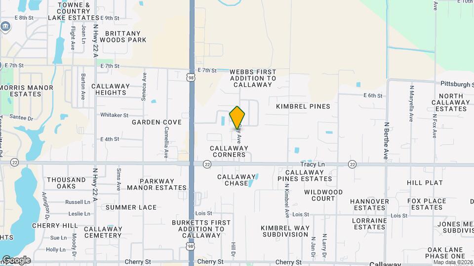 409 N Gay Ave Mapa y Detalles de la Ubicación