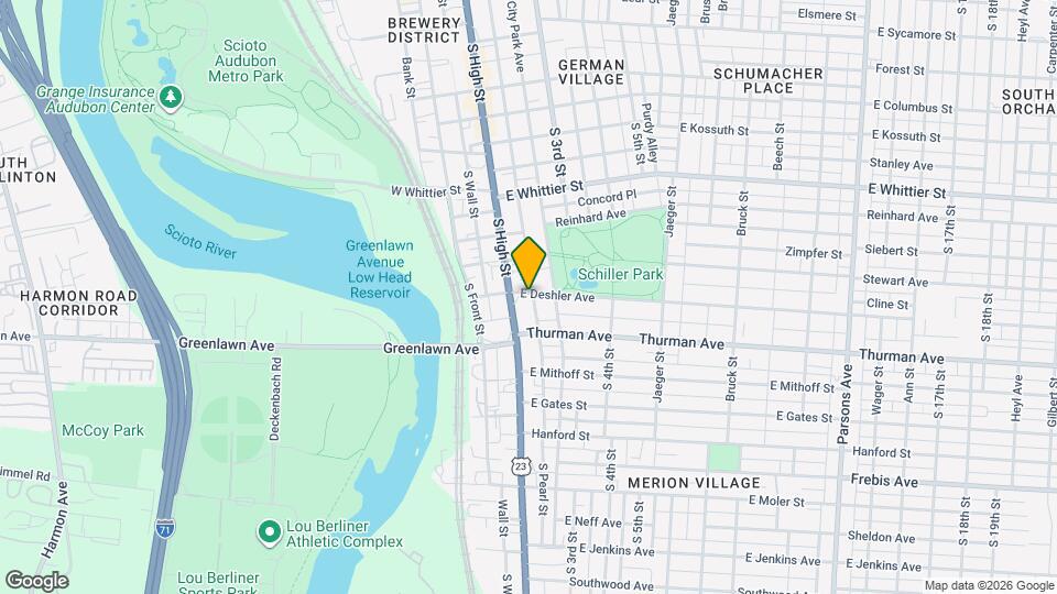 19 E Deshler Ave Map and Location Details