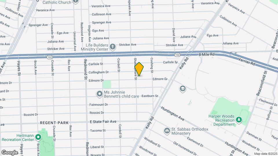 16609 Edmore Dr Map and Location Details