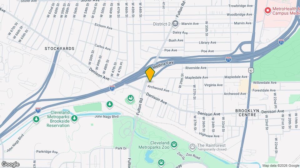 4314 Archwood Ave Map and Location Details