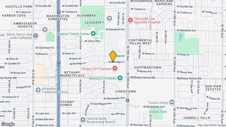 2015 W Berridge Ln, Unit A Map and Location Details