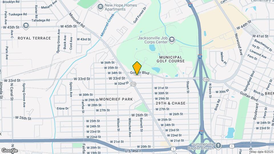 1421 W 33rd St Map and Location Details