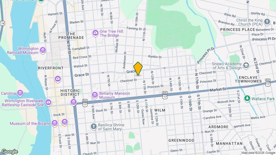 1005 Chestnut St Map and Location Details