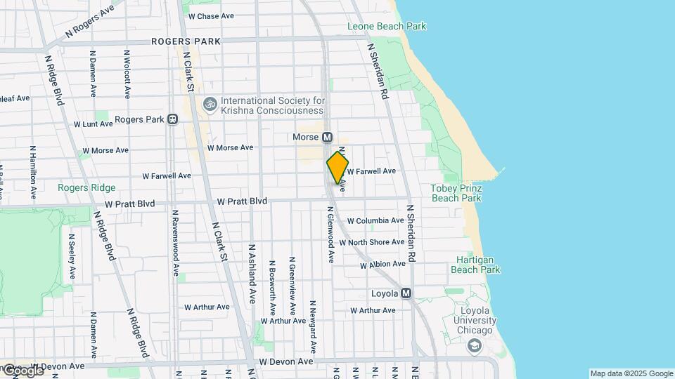 6812 N Wayne Ave Map and Location Details