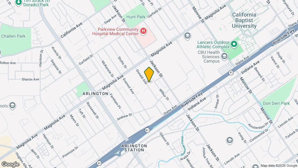 3693 Donald Ave Map and Location Details