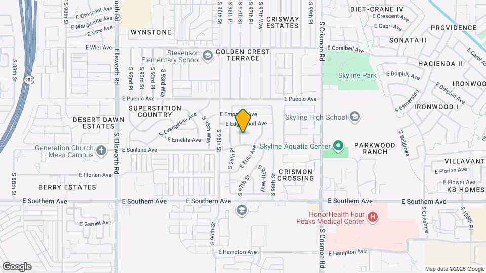 9649 E Ebola Ave Mapa y Detalles de la Ubicación