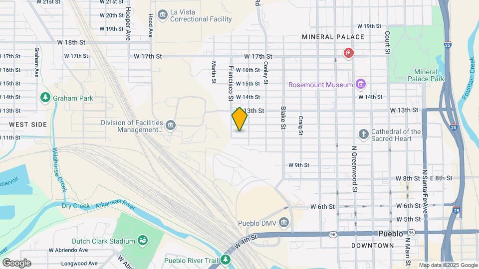 1115 W 11th St Map and Location Details