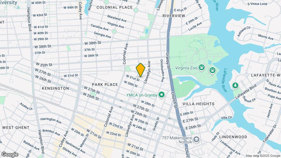316 W 31st St Map and Location Details