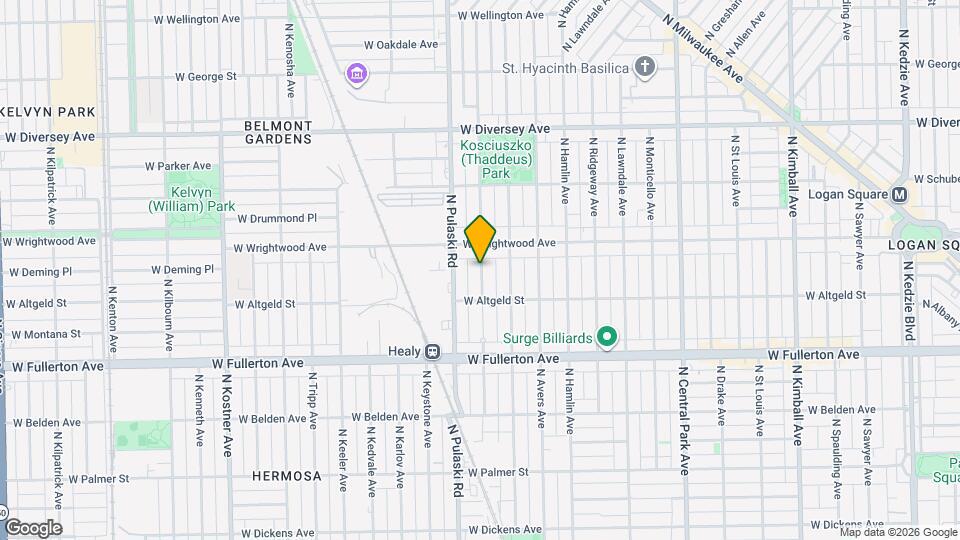 2542 N Harding Ave Map and Location Details