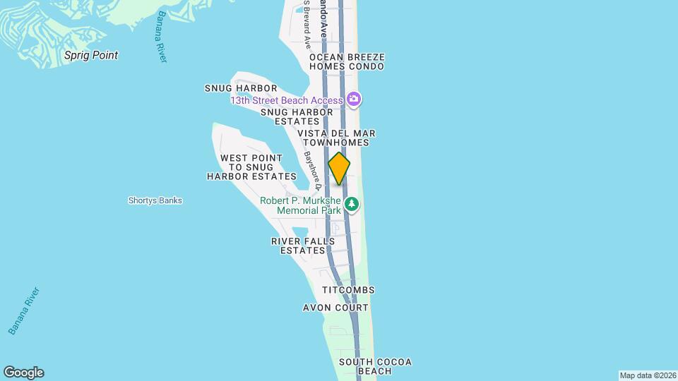 1550 S Atlantic Ave, Unit 3 Bed Map and Location Details