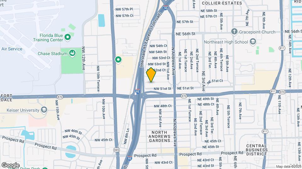 410 NW 51st Ct Map and Location Details