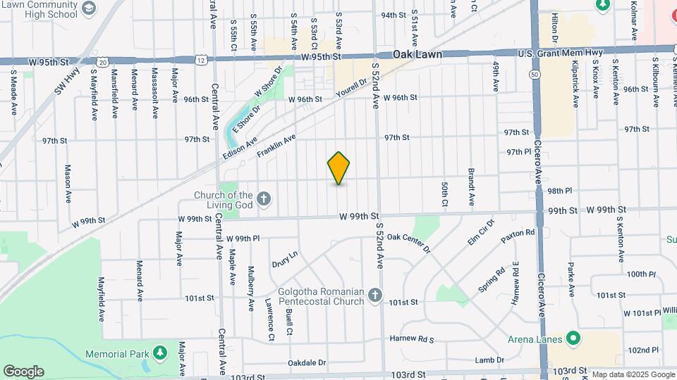 10910 S Kilpatrick Ave Map and Location Details
