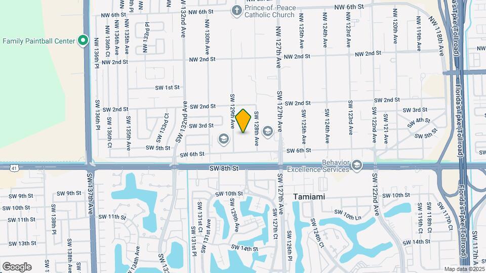 425 SW 129th Ave Map and Location Details