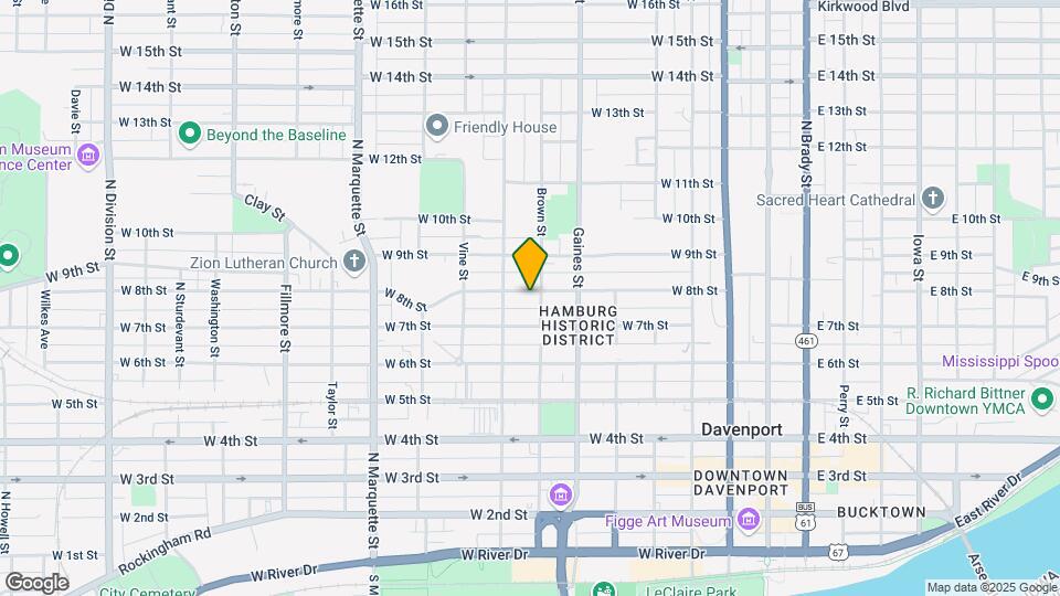 730 Brown St-Unit -4 Map and Location Details