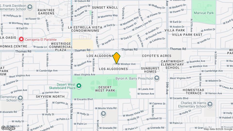 2624 N 63rd Ave Mapa y Detalles de la Ubicación