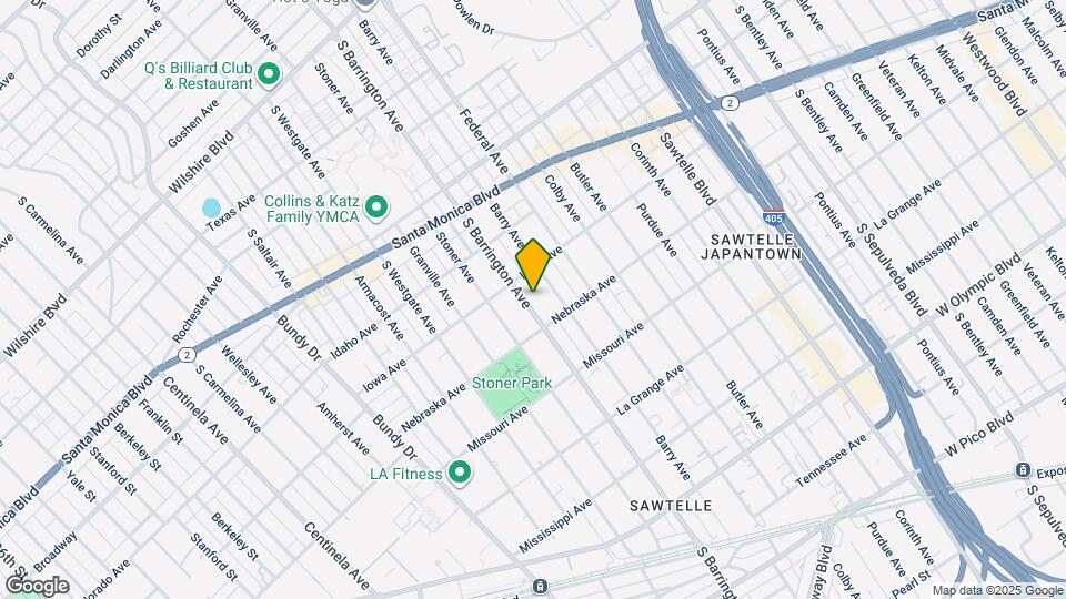 1722 S Barrington Ave, Unit 4 Map and Location Details