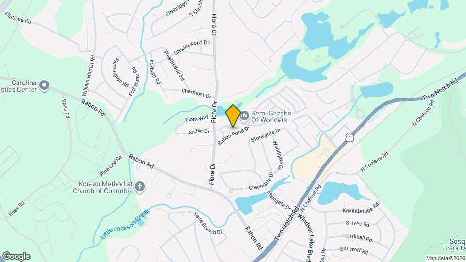 1037 Rabon Pond Dr Map and Location Details