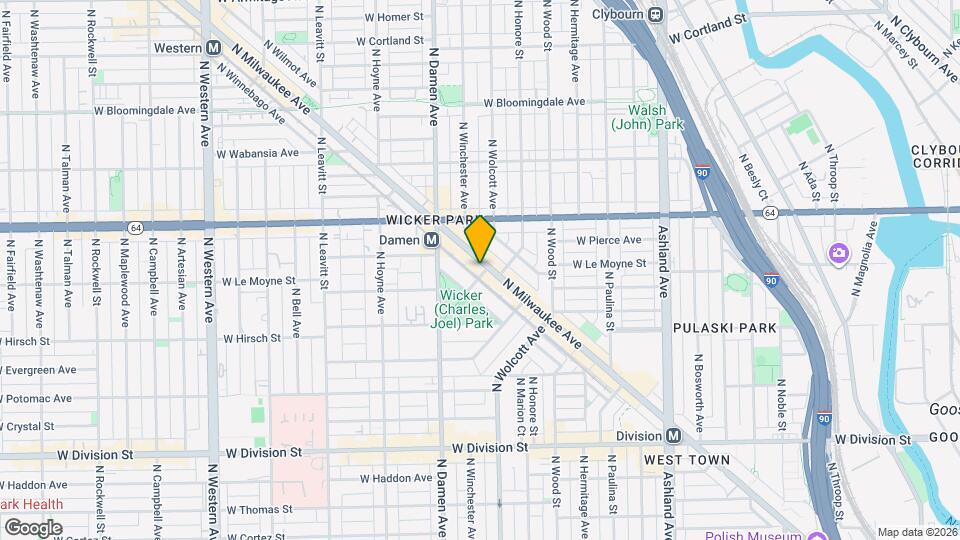 1514 N Milwaukee Ave Mapa y Detalles de la Ubicación