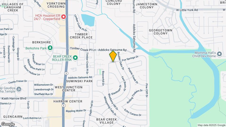 15823 Fox Springs Dr Map and Location Details