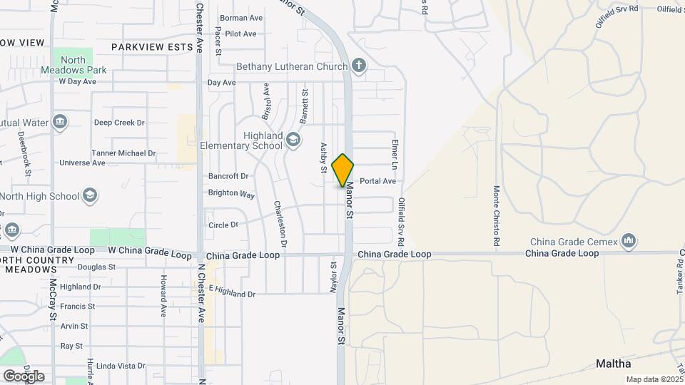 2513 Manor St Map and Location Details