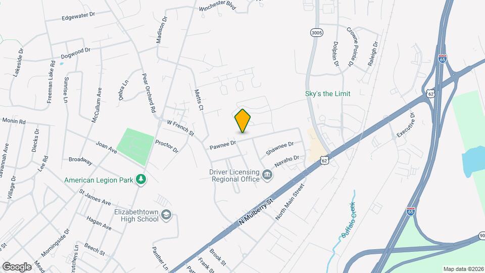 1004 Pawnee Dr Map and Location Details