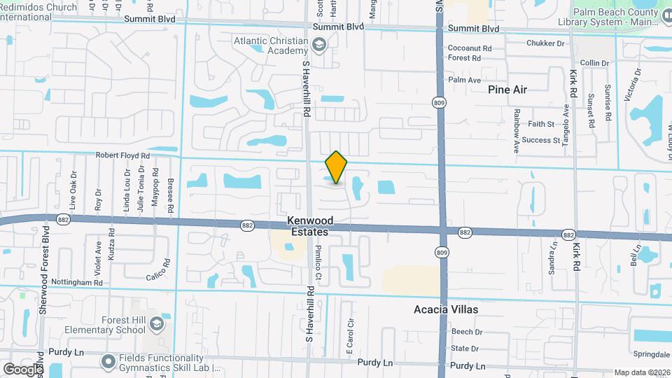 4847 Palm Hill Dr Map and Location Details