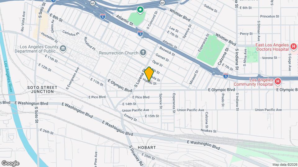 3436 Hunter St Map and Location Details