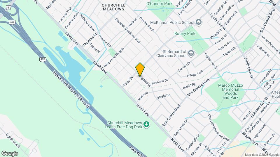 5444 Longford Dr Map and Location Details